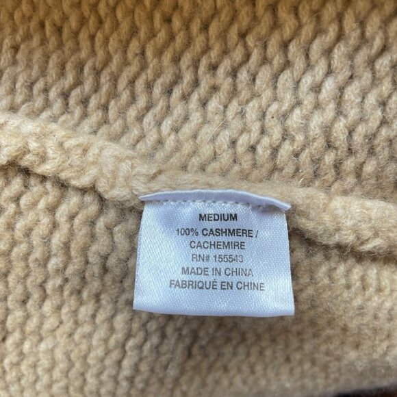 Sablyn Collette Cashmere Chunky Knit Cardigan Sweater Tan Size M - Picture 8 of 10